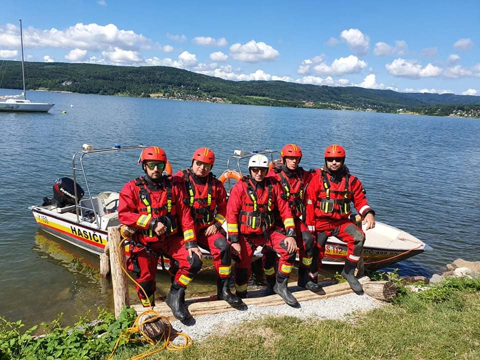 01 - Výcvik hasičov na vodnej nádrži Veľká Domaša